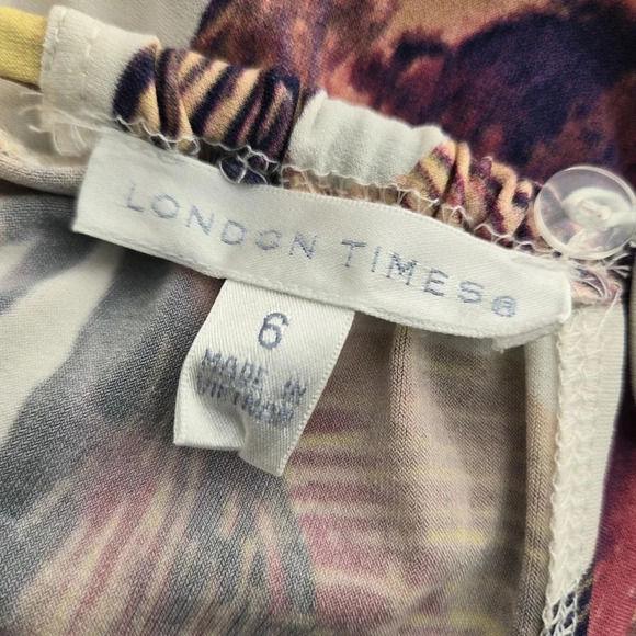 London Times Maxi Dress EUC - Picture 7 of 8